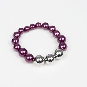 All dressed Uptown Purple Stretchy Bracelet